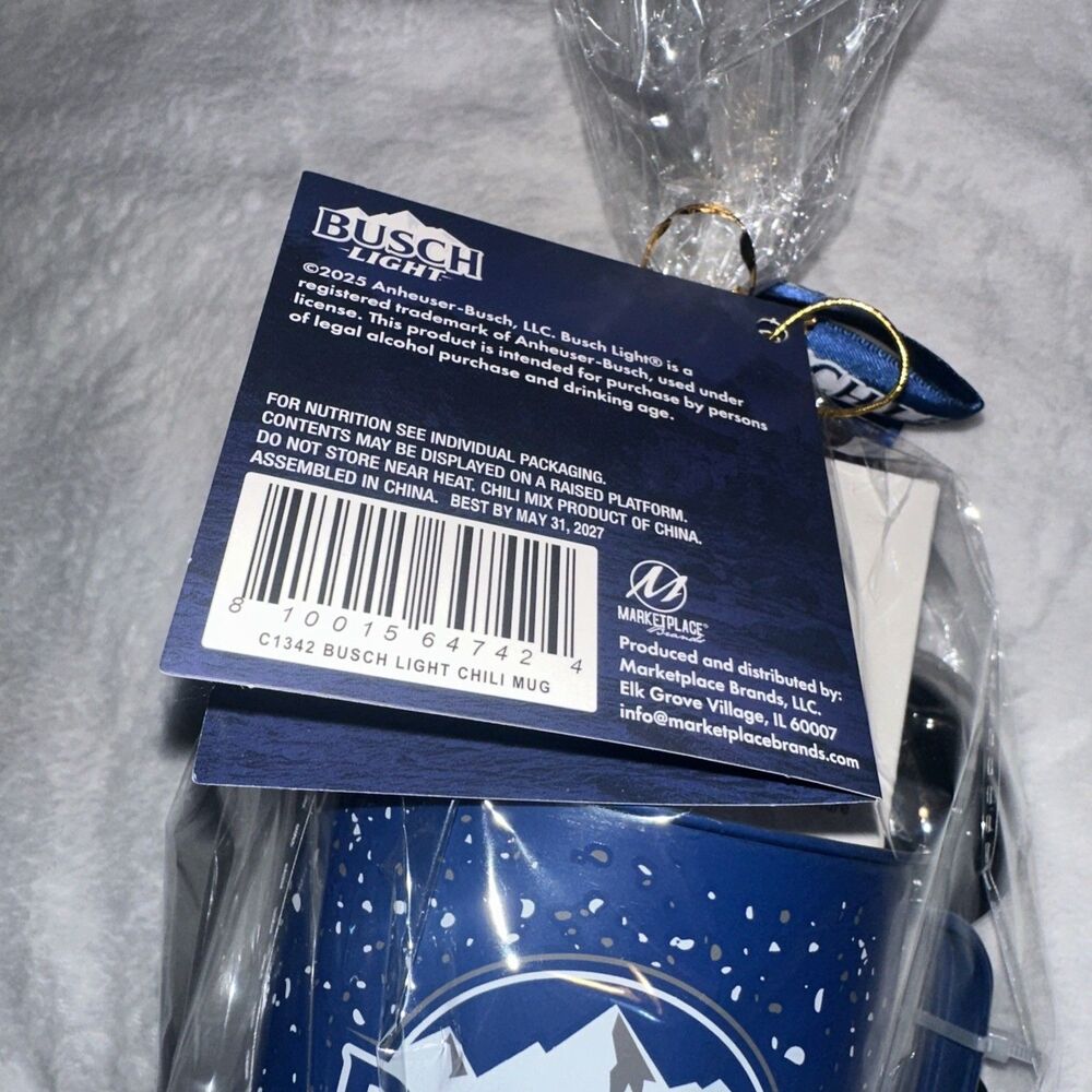 Busch Light Chili Mug Gift Set W/ Brew Spoon Limited Edition Seasoning 1 Oz NEW - Picture 11 of 11